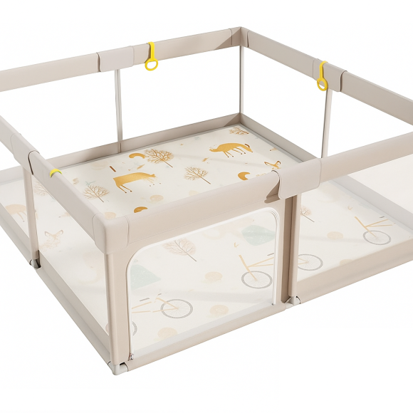 Parque bebé 150x150 com tapete